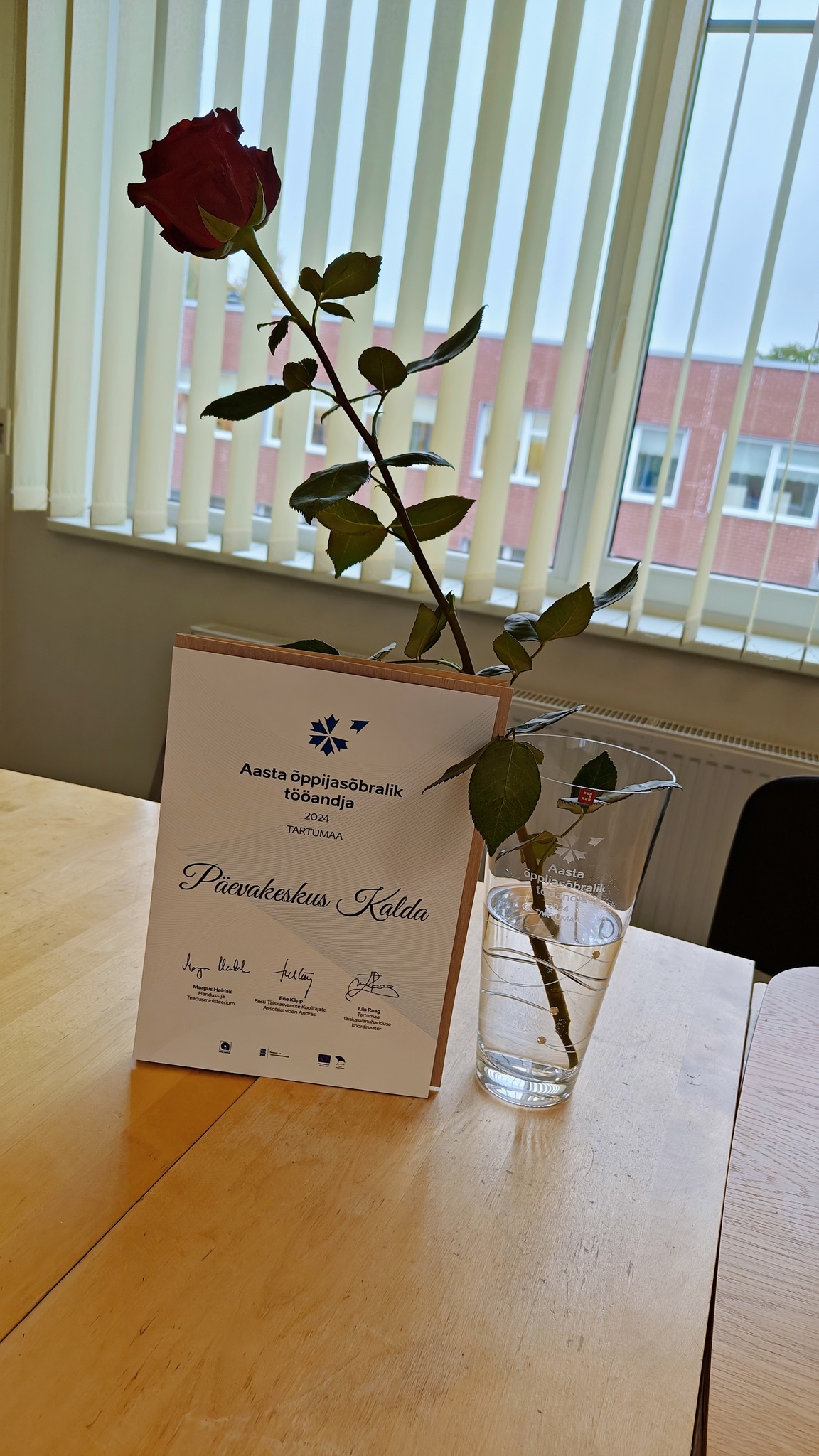 Päevakeskus Kalda pälvis 2024. aastal õppijasõbraliku tööandja tunnustuse