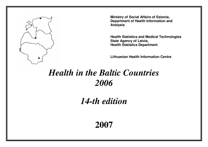 Health in the Baltic Countries. 2006