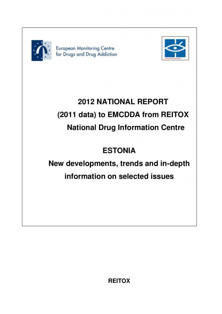 139228336354_Report on drug situation in Estonia_2012