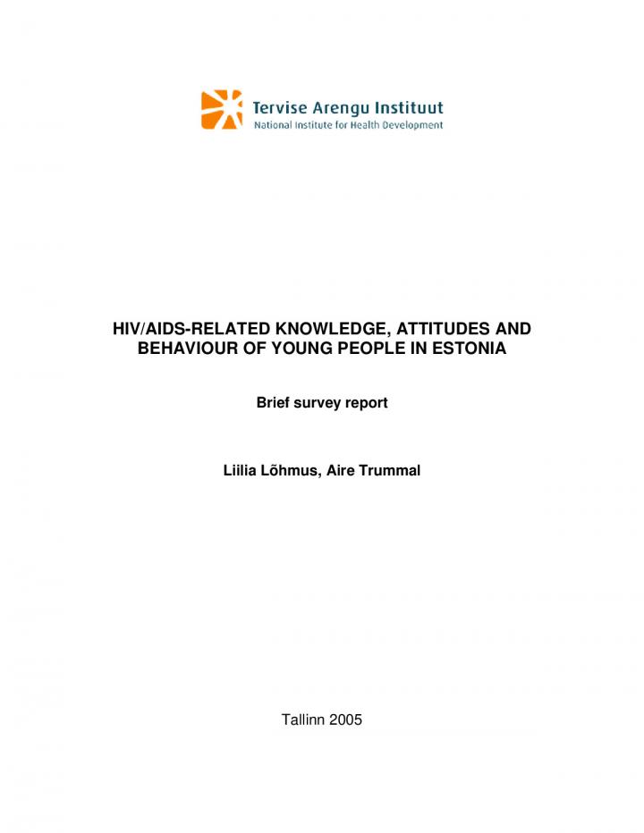 HIV youth survey 2005 English short report