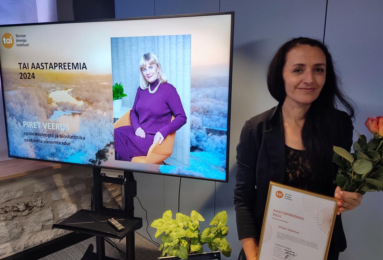 Reeli hallik võtab vastu Piret Veeruse auhinna